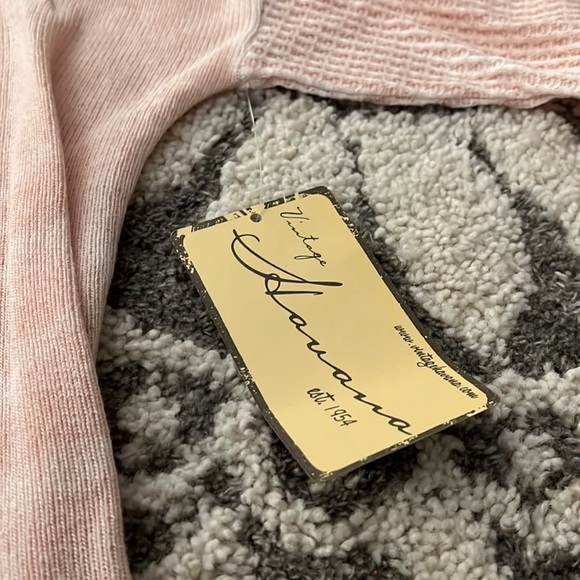 Vintage Havana lightweight sweater, pink, size L NWT! - Picture 5 of 6